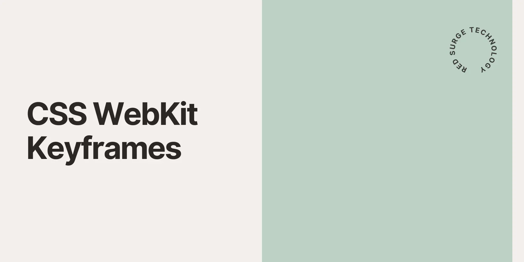 Css Webkit Keyframes Red Surge Technology