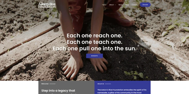 Astor D Rice Foundation Website