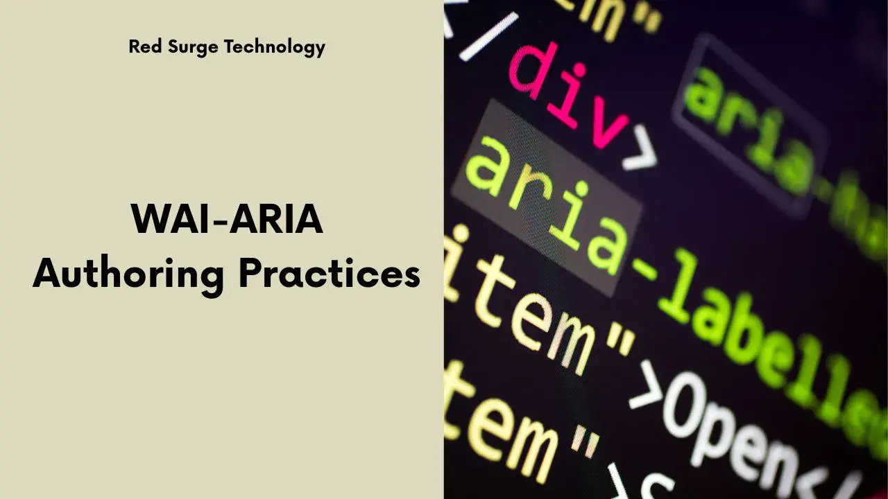 WAI-ARIA Authoring Practices - Red Surge Technology