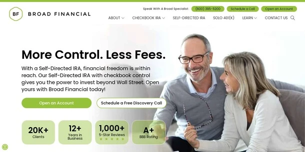 Broad Financial Website