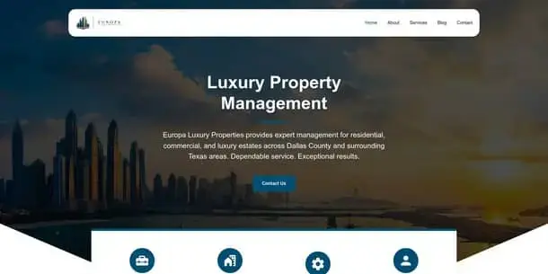 Europa Luxury Properties Website