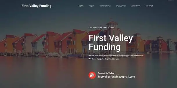 First Valley Funding Website